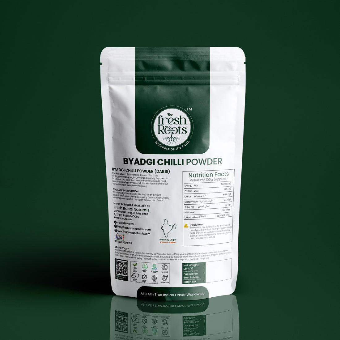 Kashmiri Chilli Powder (Dabbi/Byadgi Variety)