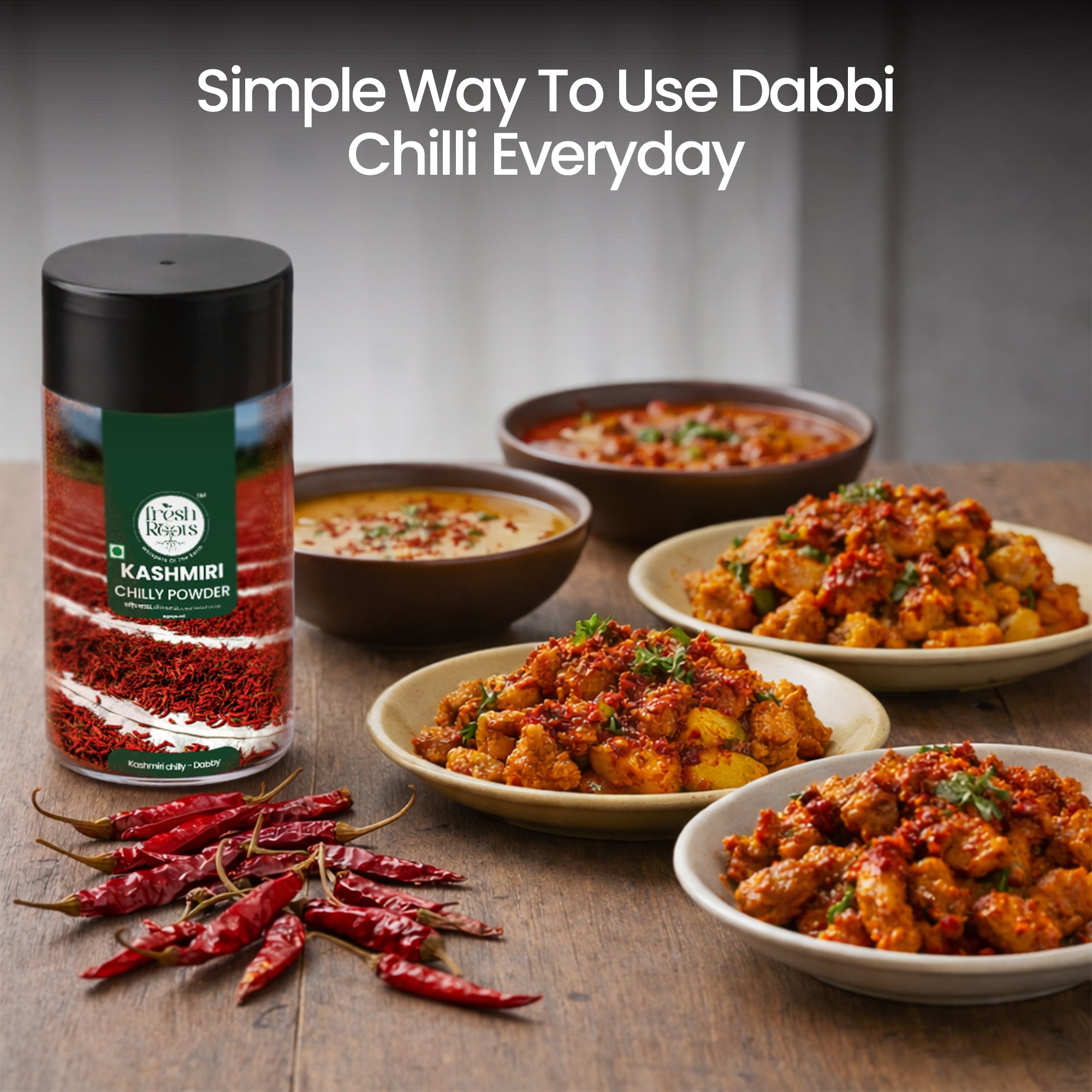 Kashmiri Chilli Powder (Dabbi/Byadgi Variety)
