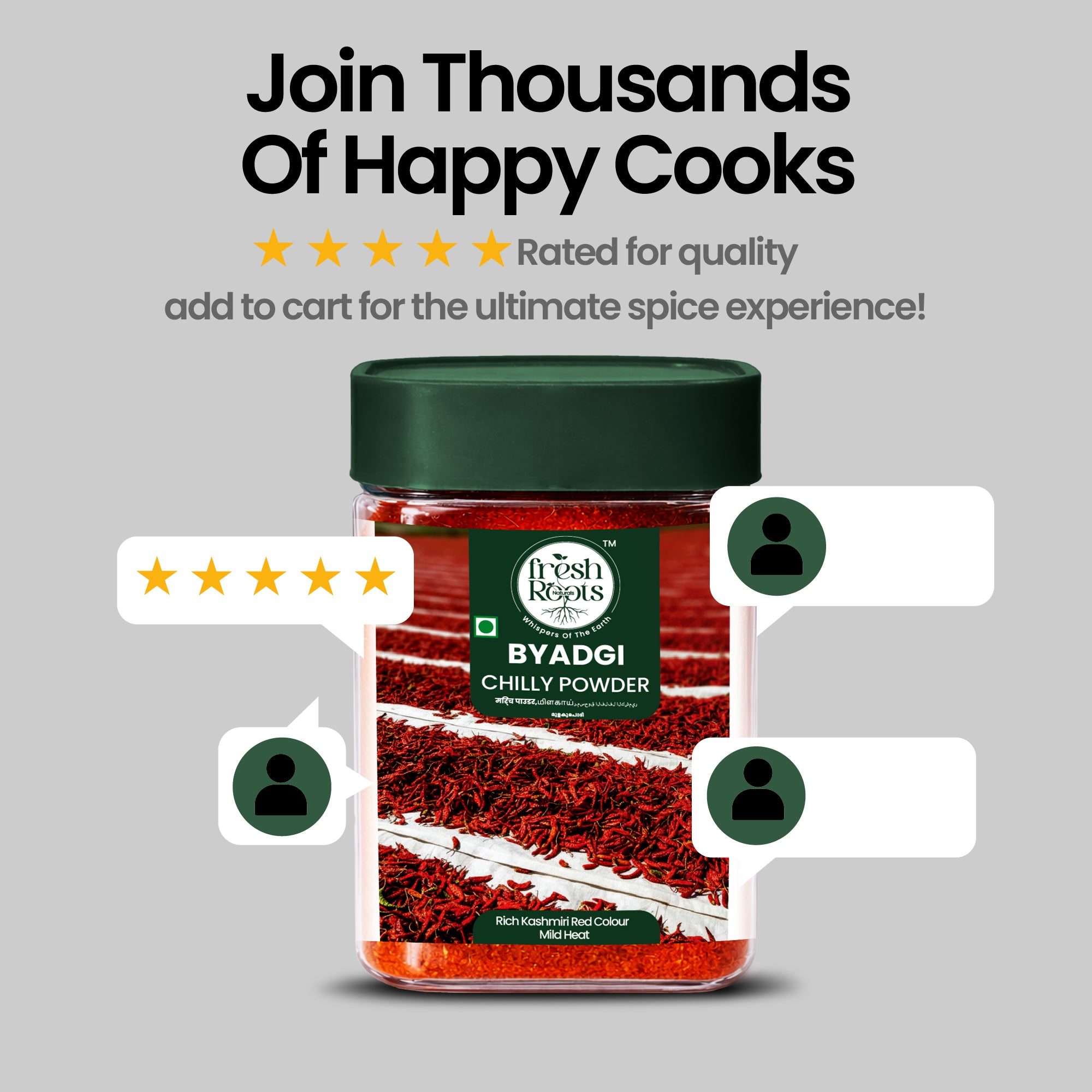 Kashmiri Chilli Powder (Dabbi/Byadgi Variety)