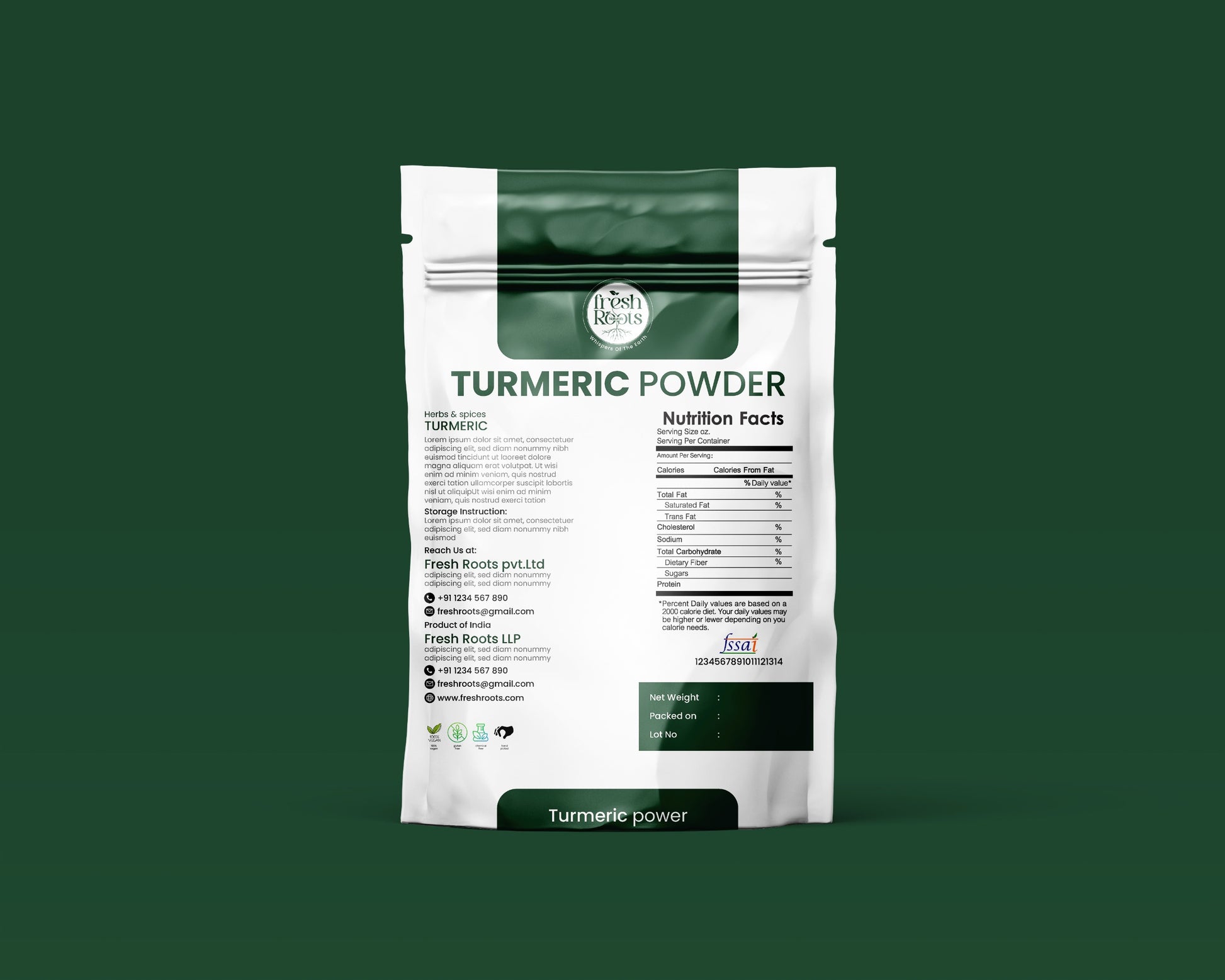 Pure Lakadong turmeric powder from Meghalaya – Single Origin