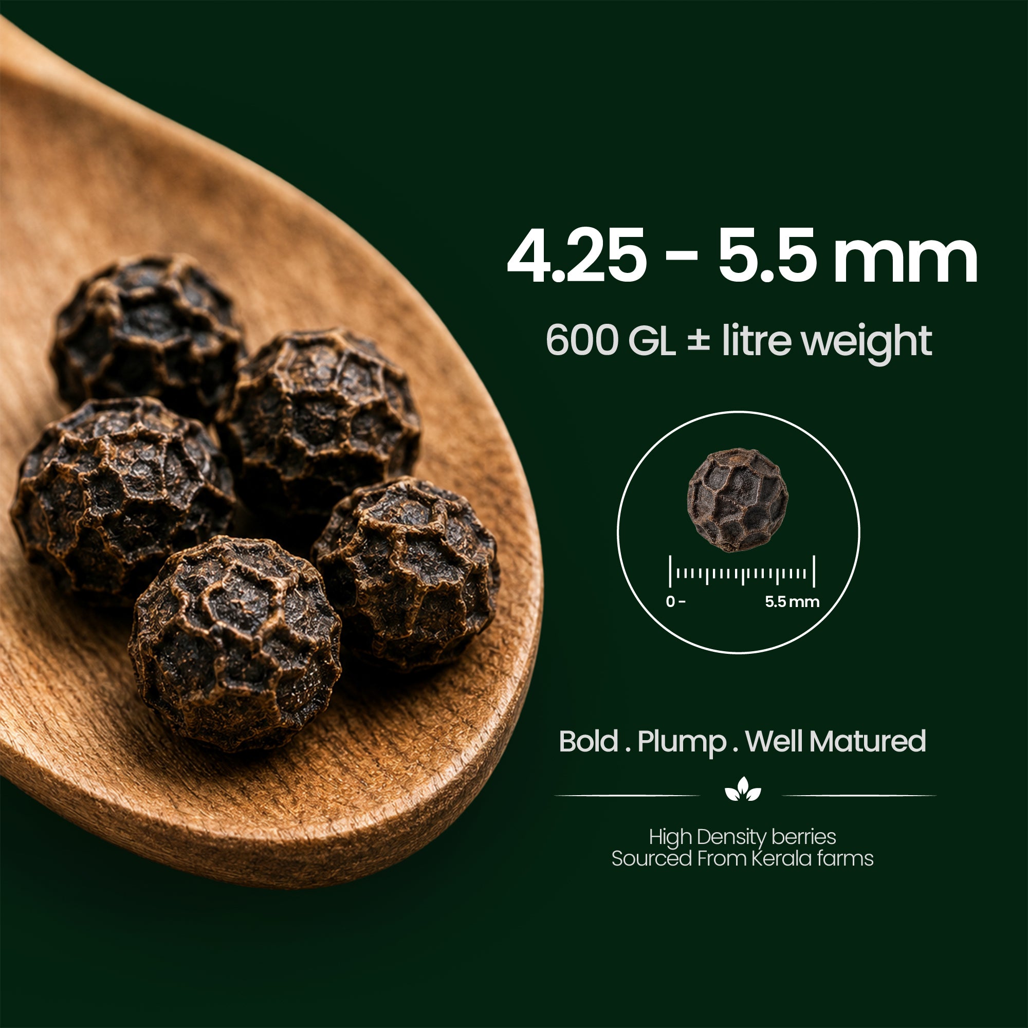 Idukki Black Peppercorns