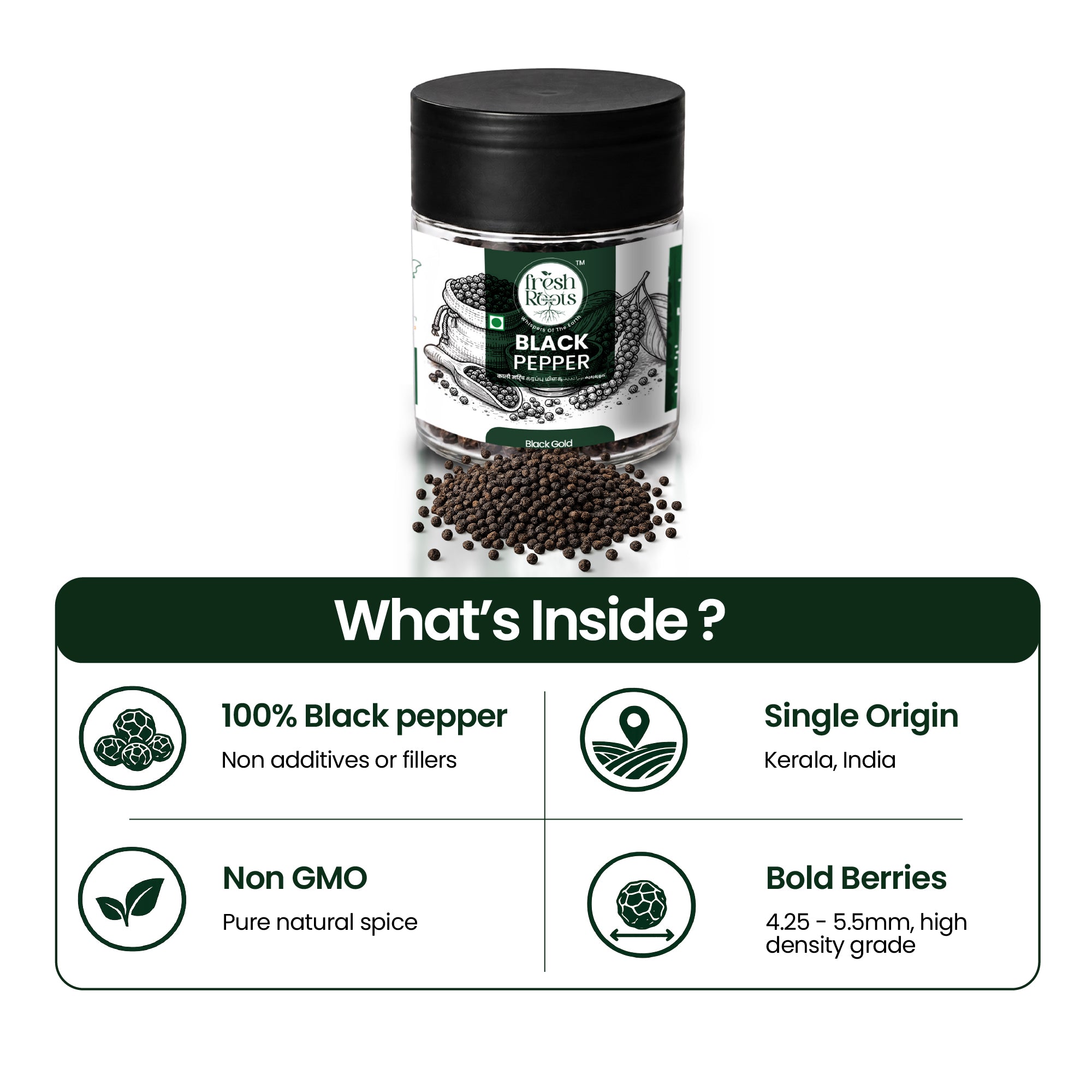 Idukki Black Peppercorns